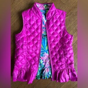 Lilly Pulitzer Girls reversible vest - 10-12